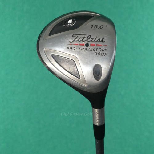 Titleist Pro Trajectory 980F Fairway 15 3 Wood Factory 4375 Graphite Stiff