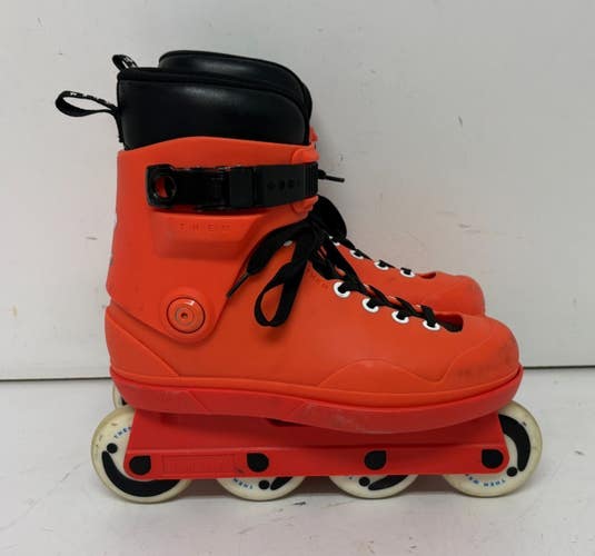 THEM x WKND 909 Bright Orange Aggressive Inline Skates XS US 7-8 EU 40-41 GREAT