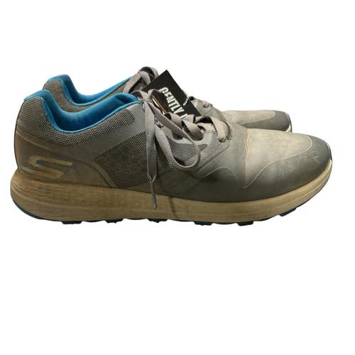 Used Skechers Mens Golf Shoes Grey Senior 9 11847-S000037497