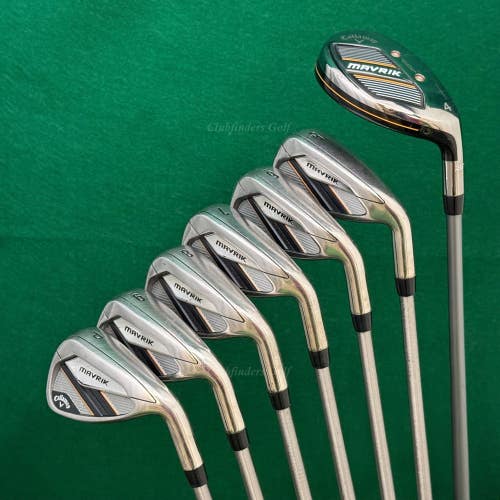 Callaway Mavrik 4H, 5-PW Iron Set SteelFiber i95/ 4H-Catalyst 75 6.0 Stiff