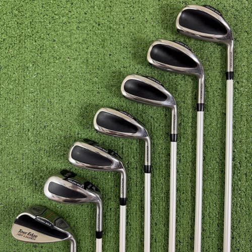 Tour Edge X525 Hot Launch Ironwood Iron Set 5-PW SW UST Helium 45g Ladies Flex