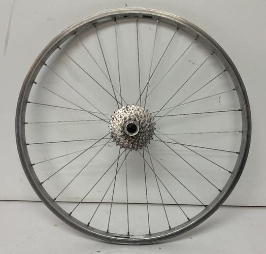 Bontrager Corvair A-SYM 8-Speed 32-Spoke Silver Aluminum 26" QR Mtn Rear Wheel