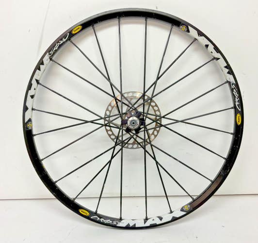 Mavic CrossRide Disc 24-Bladed Spoke Black Aluminum 26" QR mtn Bike Front Wheel