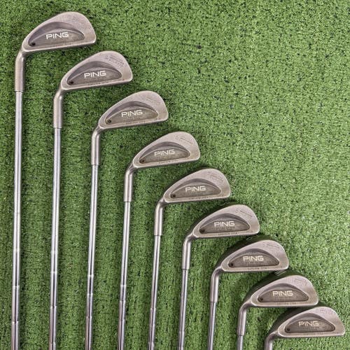 Ping Karsten IIIA Iron Set 3-PW SW Stiff Flex Steel Left Handed III Black Dot