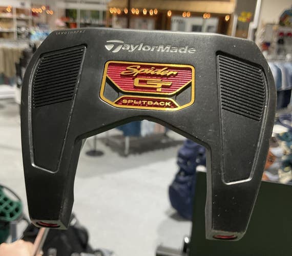 TaylorMade SPIDER GT Mallet Putter 35" Steel Shaft 10" Super Stroke Grip LH USED