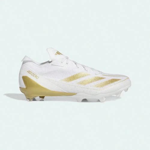 Adidas Adizero Electric IE4381 Men's US 8.5 White Gold Football Cleats LIQ1116