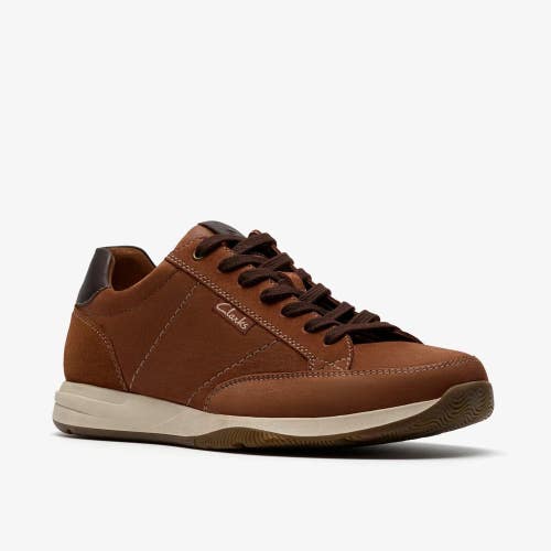 Clarks Townview 26184717 Sneakers Men's 11 D Tan Leather Trainer Shoes LIQ1141
