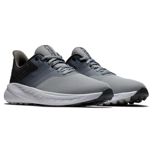 FootJoy Flex 56288 Sneakers Men's US 8 M Gray Black Spikeless Golf Shoes LIQ1146