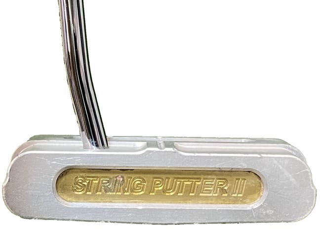 String Putter II Front Slotted Blade RH Steel 35 Nice Grip Makes Cool Ding Noise