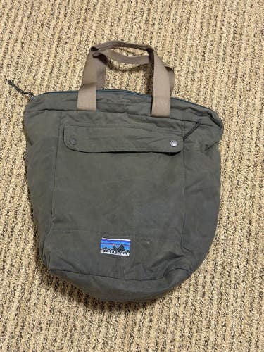 Waxed Canvas Tote Bag 27LB Basin Green, Used, Durable Military Style