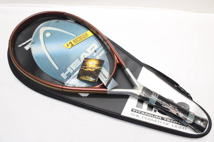 *NOS* AUSTRIAN MADE HEAD TITANIUM Ti.S8 OVERSIZE TENNIS RACQUET (4 1/8) + GRIP