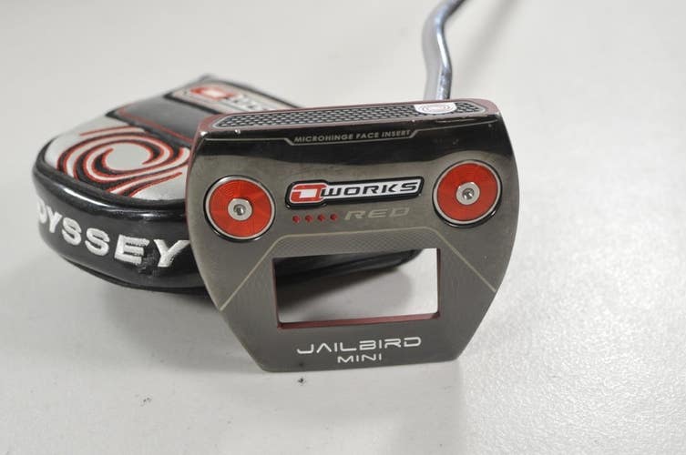Odyssey O-Works Jailbird Mini Red 33" Putter Right with Cover # 217655