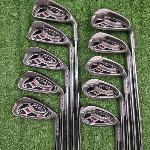 Ping G15 Blue Dot Iron Set 4-PW UW SW LW AWT SR Senior Flex Steel RH Matching #