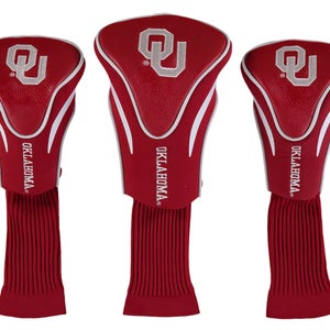 Team Golf Contour Golf Club Headcovers 3pk (Oklahoma Sooners) NCAA NEW