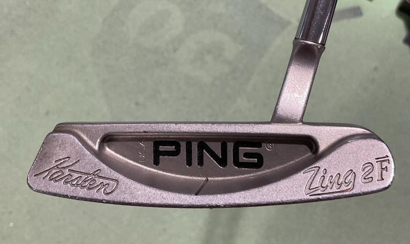 Ping KARSTEN ZING 2F Blade Putter 36" Steel Shaft 11" Grip MLH USED