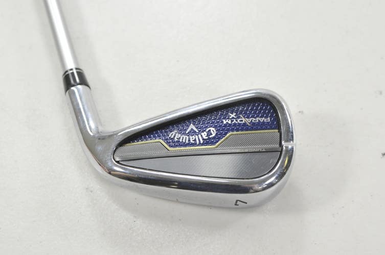 Callaway Paradym X Single 7 Iron Senior Flex RH Ascent 50g Graphite # 223296