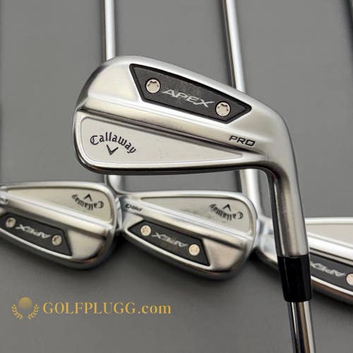 2024 Callaway Apex Pro Iron Set 4-PW / Dynamic Gold Mid Steel, Stiff (180)