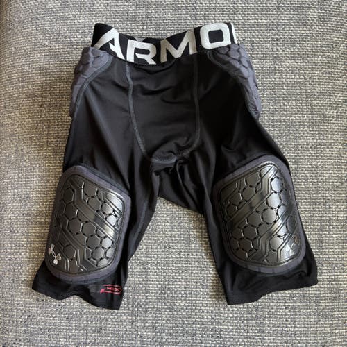 Under Armour Youth Gameday Pro 5-Pad Football Girdle Padding Compression | Sz XL