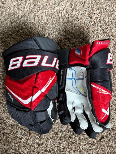 Bauer Vapor Flylite Gloves 13" (New) Black/Red