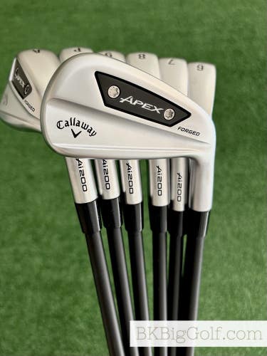 NEW Callaway Apex Ai200 24 Forged Iron Set 5-A / KBS TGI 90 Stiff Graphite