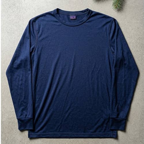 VINTAGE Patagonia Capilene Base Layer Shirt Large Blue Made in USA Mountain Tag