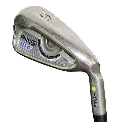 Ping G 6 Iron Gold Dot 4* Flat RH CFS 70 Regular Graphite 37.75" Nice Grip 2016