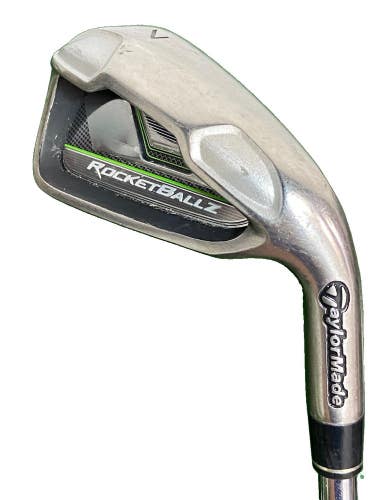 TaylorMade Rocketballz 7 Iron RH Men's Lightweight Stiff Steel 37" Nice Grip