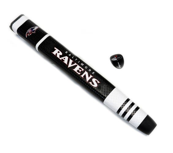 NEW Team Golf Baltimore Ravens Black/Purple Jumbo Putter Grip w/Ball Marker