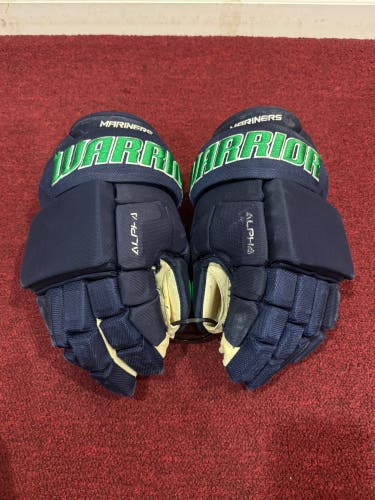 Maine Mariners Warrior Alpha Pro Gloves 15" Pro Stock Item#LHMA