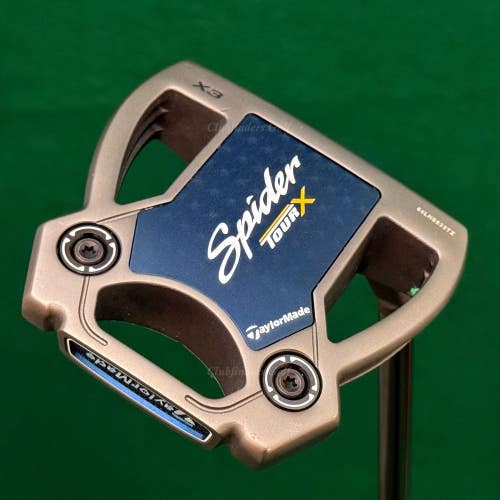 TaylorMade Spider Tour X #3 34.25" X3 Slant-Neck Putter KBS w/Super Stroke & HC