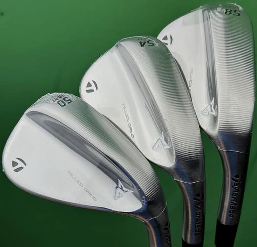 TaylorMade Milled Grind 2025 Wedge Set 50-09*, 54-11*, 58-11 Steel GW SW LW NEW!