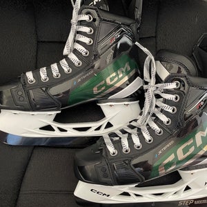 CCM Jetspeed FT6 Pro Custom Green Hockey Skates.  Size 4 tapered