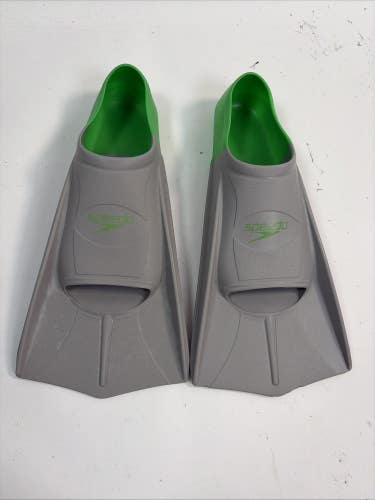 Speedo DMC Elite Swim Training Fins White/Green Size 5-6