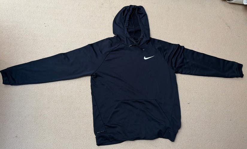 Nike Men's Dri-FIT Flex Pullover Hoodie, Black, Large