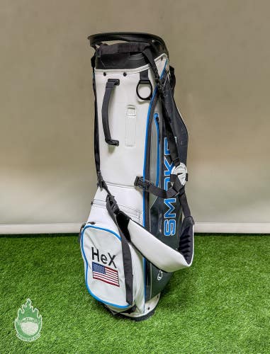 Used Callaway Ai-Smoke Leather Stand Golf Cart Carry Bag 4-Way Bag with Strap
