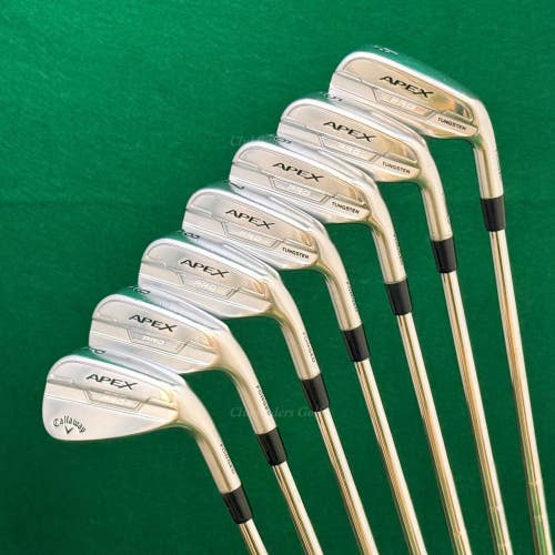 Callaway Apex Pro Forged '21 4-PW Iron Set KBS Tour Lite Steel Stiff *Read*