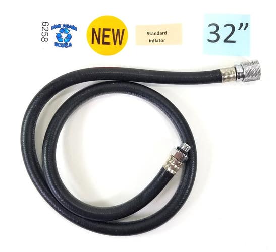 NEW Standard Scuba 32" BC BCD Power Inflator Low Pressure LP Hose 32in. 3/8"