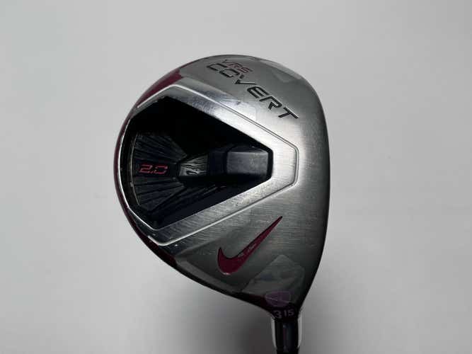 Nike VRS Covert 2.0 3 Fairway Wood 15* Kuro Kage Red 60g Stiff Graphite Mens RH