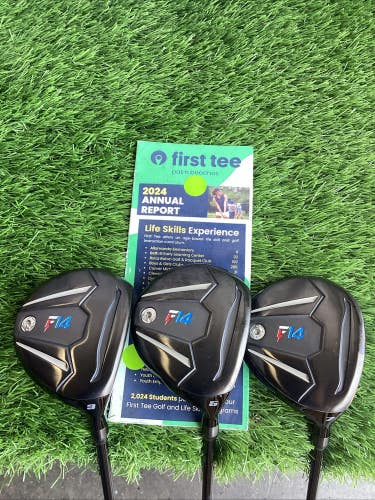 Patriot Golf F14 Fairway Woods Set 3-5-7 With Regular Graphite Shafts VGC