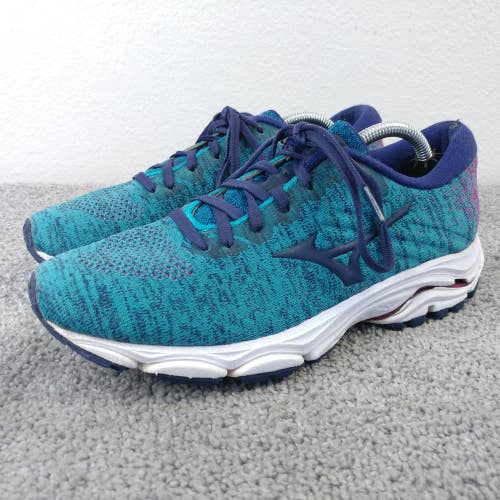 Mizuno Wave Inspire 16 Womens 8 Running Shoes Blue Sneakers NO INSOLES