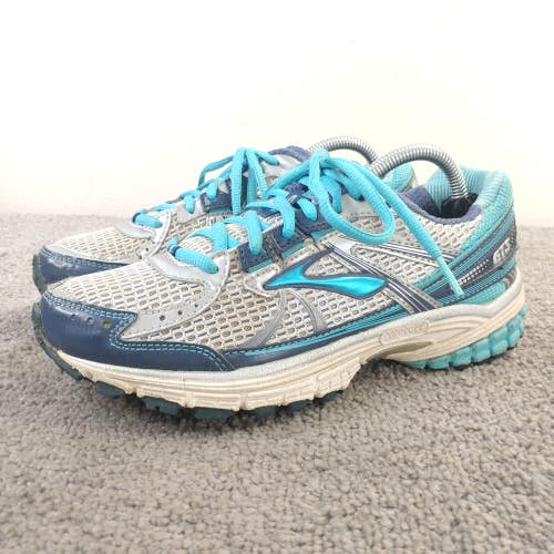 Brooks Adrenaline GTS 13 Womens Size 6.5 Running Shoes Gray Blue Sneakers