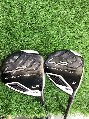 Wilson LP Launch Pad Draw Bias Fairway Woods Set Driver & 3 Wood Regular Graphit