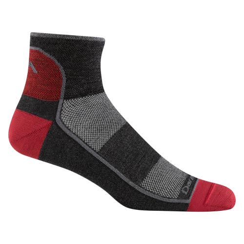 Darn Tough Vermont Socks Mens XL Charcoal Merino Wool Quarter Activewear GBO2735