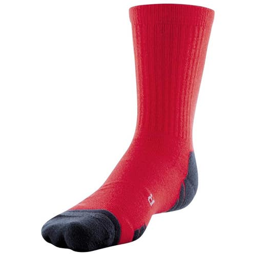 Under Armour Team 1367820-600 Crew Socks Unisex 7-8.5 Red Arch Support DSGL1376