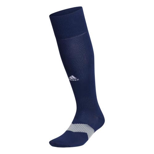 Adidas Metro Soccer Socks Unisex XS Navy Stretch Ribbed Over-the-Calf UPS1375