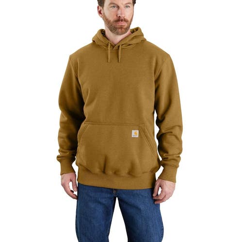 Carhartt Paxton Hoodie Mens 2XL Oak Brown Jersey Long Sleeve Heavyweight JAX1913