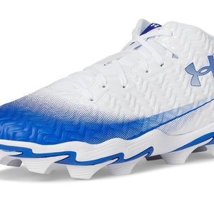 Under Armour Spotlight Hammer Jr Youth 11 M White Royal Football Cleats ZOGG2983