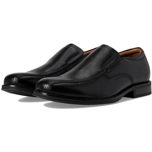 Dockers Greer 90-43514 Oxford Mens 10 Black Leather Slip On Dress Shoes ZOGG2841