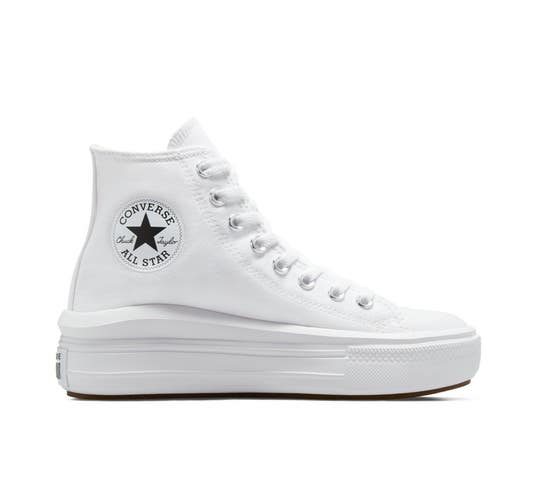 Converse Chuck Taylor All Star Move Women's US 6.5 White Platform Shoes ZOGG2996