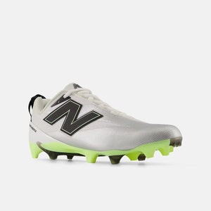New Balance BurnX5 UURNL3HJ Men's US 11 D White Black Lacrosse Cleats LIQ1080